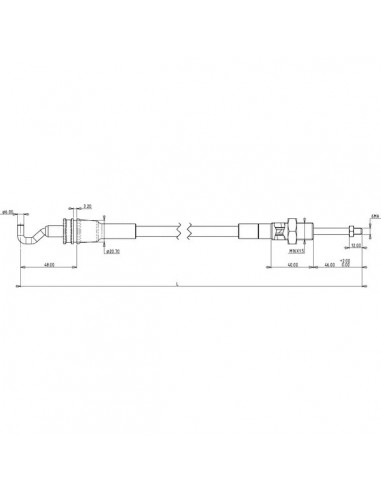 IMCWH2000 - Cable Palanca Individual Tipo Gancho Indemar 2.000 mm.