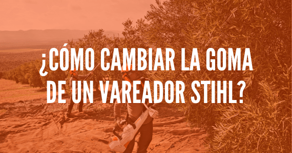 ¿Cómo cambiar la goma de un vareador Stihl?